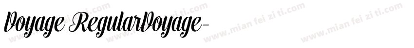 Voyage RegularVoyage字体转换